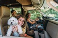 Family in a RV with dog
